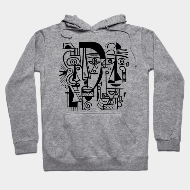 Cubist Woman Hoodie by n23tees